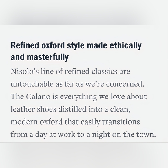 Nisolo Calano Oak Color Oxford Elegant  Leather Men's Shoes - Picture 11 of 12